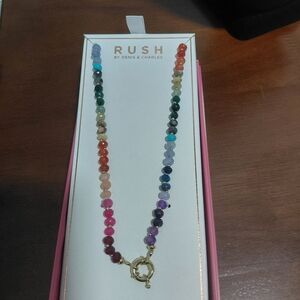 Rush by Denis & Charles Multicolor Beaded Necklace